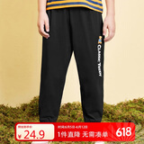 Classic Teddy精典泰迪儿童裤子男女童防蚊裤夏季宝宝纯棉薄款长裤 黑色 120 