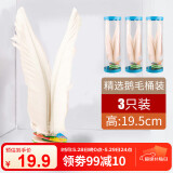 紫湖毽子白色鹅毛毽球比赛专用儿童成人小学生橡胶底耐踢耐磨 3只桶装