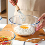 几物森林 家用大号汤碗和面玻璃盆加厚水果沙拉碗料理盆烘焙醒面碗 2.7升