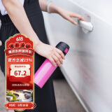 乐扣乐扣（LOCK&LOCK）缤纷弹跳盖保温杯粉色390ML 保温杯 杯子 LHC3222PIK