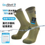 戴适薄软款防水袜 徒步露营山地骑行自驾 防风隔潮 竹纤维内里男女款 橄榄绿 M(建议39-42码 卡码拍大)