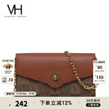 VANESSA HOGAN VH女包太阳神系列贝伦信封包轻奢斜挎包链条包纪念日礼物送女友 棕色