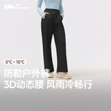 蕉下（beneunder）梭织直筒裤女25秋冬新款中暖加绒穿搭防风防泼水运动休闲裤WB146