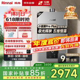 林内（Rinnai）【小蛮腰Pro plus】16升极光灰燃气热水器【家电国家补贴15%】 进口恒温芯 16GD33（JSQ31-GD33）
