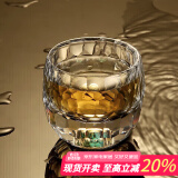SUSHI CERAMICS绿松石玻璃茶杯主人杯单杯水晶玻璃品茗杯65ml RT390T