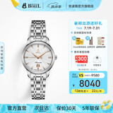 依波路（ERNEST BOREL）瑞表情侣机械原装进口机芯品牌祖尔斯系列送老公礼物 女钢带【29MM】N0401L0B-MS2S