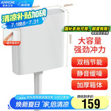 箭牌厕所水箱蹲坑蹲便器冲便器大冲力易清洁双按键耐用水箱