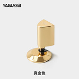 亚固（YAGU）防风门吸隐形地吸防撞门吸打孔地吸隐形门机械门吸卫生间地吸 真金色
