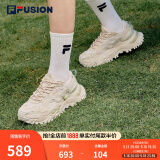 FILA FUSION斐乐女鞋BIANCO老爹鞋季新款硬糖鞋休闲鞋厚底运动鞋女 夏威夷果黄-MS 38.5