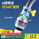 拜杰水龙头过滤器水龙头延伸器防溅水龙头净水器厨房增压防溅头神器