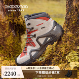 LOWAMK1德国登山鞋户外goretex防水耐磨透气防滑徒步ZEPHYR GTX女春夏 灰色/红色 37