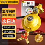 家韵（jiayun）煤气减压阀双插0.6家用液化气防爆煤气安全阀燃气阀门 【JD快递】金色0.6双宝塔嘴