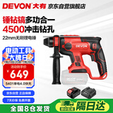 大有（Devon）20V工业级无刷充电锂电电锤5401打混凝土电镐开凿4.0Ah单电快充