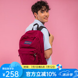 JANSPORT杰斯伯双肩包女男26L隔层轻便大容量背包学生书包 4QUE 04S深紫酒红【升级款】侧袋+隔层
