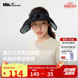 蕉下（beneunder）遮阳帽子防晒帽女防紫外线太阳帽贝壳空顶帽便携TS550黑