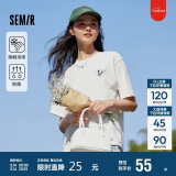 森马[凉感T]观园吉联名短袖T恤女抗菌宽松熊猫夏装潮109324100013