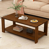 雅美乐茶几客厅现代简约 小户型家用简约双层加厚实木芯茶几桌子