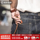 马登工装 美式重磅赤耳丹宁牛仔裤男马毛皮牌原牛阿美咔叽直筒休闲裤 靛蓝 29 110-125斤