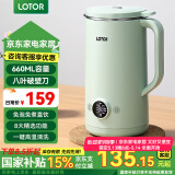 LOTOR豆浆机迷你破壁机粮家用小型全自动轻音免滤免洗免煮榨汁米糊婴儿辅食机1-2人2025新款 【国家补贴】 0.66L 绿色升级款