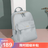 高尔夫（GOLF）双肩包女16英寸笔记本电脑包出差旅行背包防泼水学生书包 摩登灰