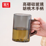 富光泡茶杯茶水分离高硼硅玻璃杯喝茶水杯子花茶杯男公道杯礼物510ML