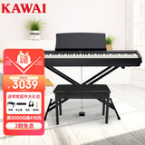 卡瓦依（KAWAI）电钢琴ES110黑色主机88键重锤便携式电子钢琴初学者家用卡哇伊