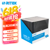 铼德（RITEK）光盘盒CD DVD BD 蓝光盒透明 碟片保护盒/光盘收纳盒 可装插页 10片/包