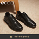 爱步（ECCO）正装鞋 增高牛皮休闲皮鞋男 雅仕男鞋系列207124 黑色42