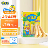 啵乐乐pororo韩国进口冰淇淋形饼干香蕉味53.4g 宝宝零食甜筒儿童饼干
