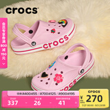 卡骆驰crocs洞洞鞋贝雅卡骆班轻便耐磨一脚蹬休闲鞋|205089 芭蕾粉/糖果粉-6TG 39 (240mm)