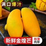 甜果源 金煌芒芒果 树上现摘青黄皮芒果广西应季热带新鲜水果送礼品包邮 净重8.5斤精选果【单果300g+】
