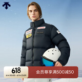 迪桑特（DESCENTE）SKI STYLE 男女同款 瑞士国家队合作 光热转能 蓄温 短款羽绒服 BK-夜雾黑 XL (180/100A)