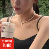 正品澳白施家珍珠项链女款秋冬新款锁骨链轻奢小众颈链毛衣链正圆 澳白6MM 50CM磁吸扣