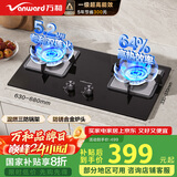 万和（Vanward）国家补贴20%【蓝莲花】天然气燃气灶具煤气炉双灶嵌入式5.2kw家用猛火一级能效家电以旧换新 B9L50