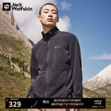 Jack Wolfskin狼爪抓绒衣男经典款春季款户外抓绒服防风加厚保暖抓绒外套 5032751-6000/黑色 S 170/92A