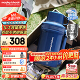 摩飞电器（Morphyrichards）电热水壶 便携式烧水壶 家用户外旅行1L大容量双层304不锈钢保温防烫旅行电水壶电热水杯MR6061蓝