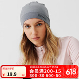 迪卡侬（DECATHLON）通用运动帽秋冬户外休闲跑步速干透气保暖针织帽RUNC 低调灰 均码