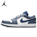 JordanNIKE男休闲鞋乔丹AJ1低帮高级感潮流运动鞋553558-414蓝白44