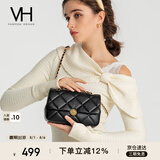 VANESSA HOGAN VH女包玫瑰系列海伦单肩包菱格包牛皮链条斜挎包轻奢腋下包礼物