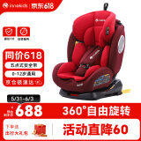 innokids 儿童安全座椅汽车用ISOFIX接口 0-4-12岁婴儿宝宝新生儿可躺YC06