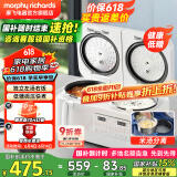 摩飞电器（Morphyrichards）电饭煲双胆双控低糖电饭锅家用2-6个人米汤分离沥米饭小型迷你微压2升4升二合一煮饭煲汤MR8501 椰奶白 4L