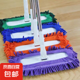 雪尼尔加宽拖把加厚墩布家用平板拖把保洁拖地拖把板瓷砖干湿拖地 60厘米拖把头+2块布【颜色随机】
