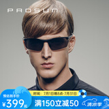 保圣(prosun)男士高清偏光太阳镜航空铝镁运动镜骑行镜PS9011 PS9017 C11 镜框砂深枪/镜片绿片