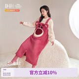 静韵超柔软迪士尼睡衣女秋冬加厚睡袍珊瑚绒睡裙家居服