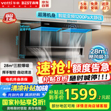 百得（BEST）【国家补贴20%】顶侧双吸抽吸排油烟机大吸力抽油烟机28m大风量挥手感应自清洗E720
