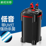 疯狂水草鱼缸过滤器水循环净化系统水泵三合一外置过滤桶CJ-1600带杀菌灯
