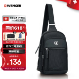 威戈（WENGER）瑞士军刀男女休闲运动斜挎包3.7L单肩包胸包腰包轻便612342B