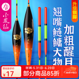 小凤仙青草鲢鳙浮漂加粗超醒目手竿钓通用远投大物湖库矶钓专攻巨物滑漂 铜脚H-RF08超长行程漂吃铅约6.0g 均号1支