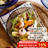 DURALEX 法国进口欧式玻璃碗泡面碗汤碗饭碗沙拉碗水果盘咖啡色家用餐具 大号碗【泡面/沙拉】