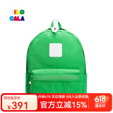 CILOCALA双肩包女M+号登山包校园电脑包大容量旅行包上班出游背包帆布书包 LIME